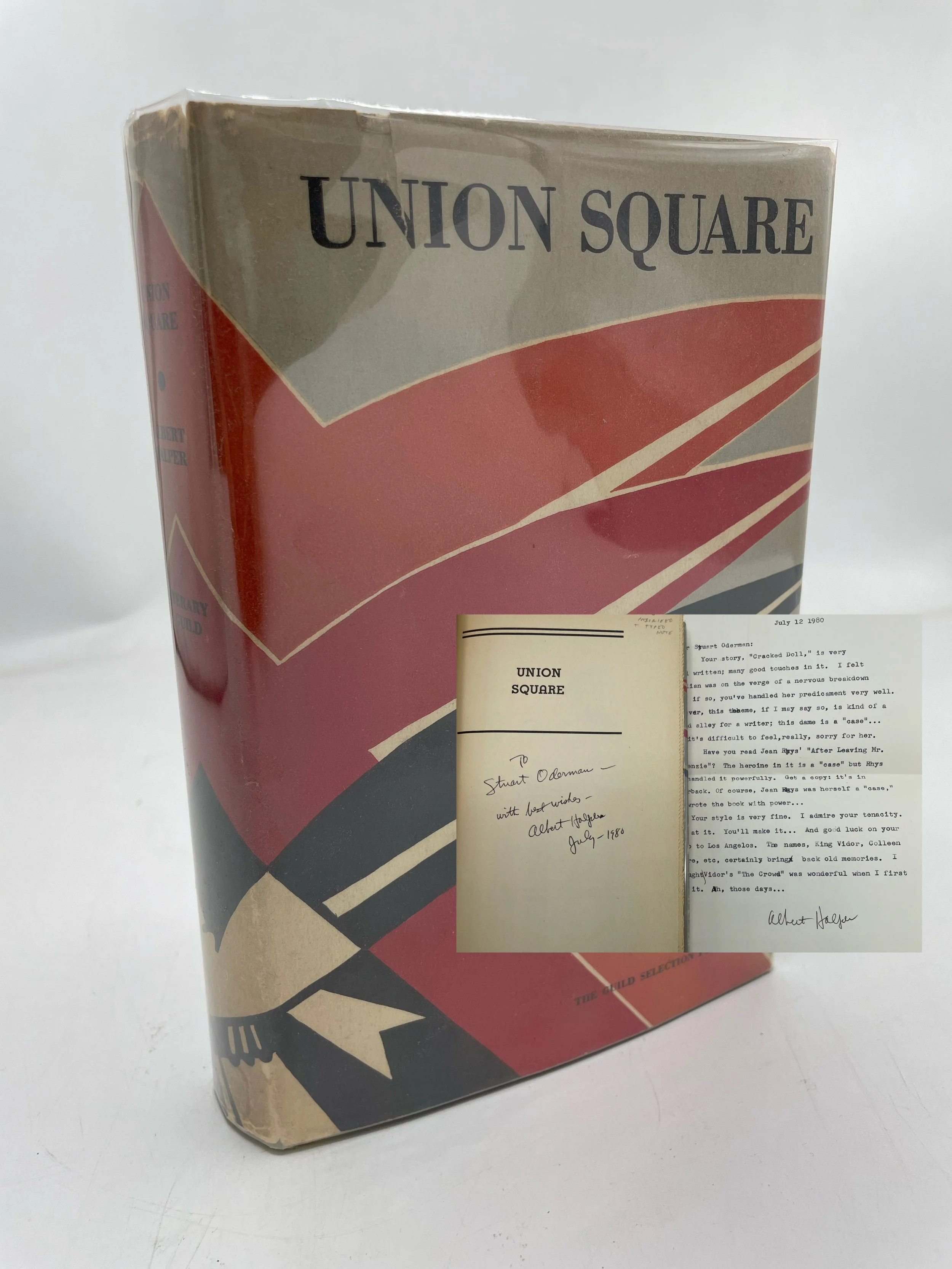 SIGNED Union Square (plus LETTER) - Albert Halper