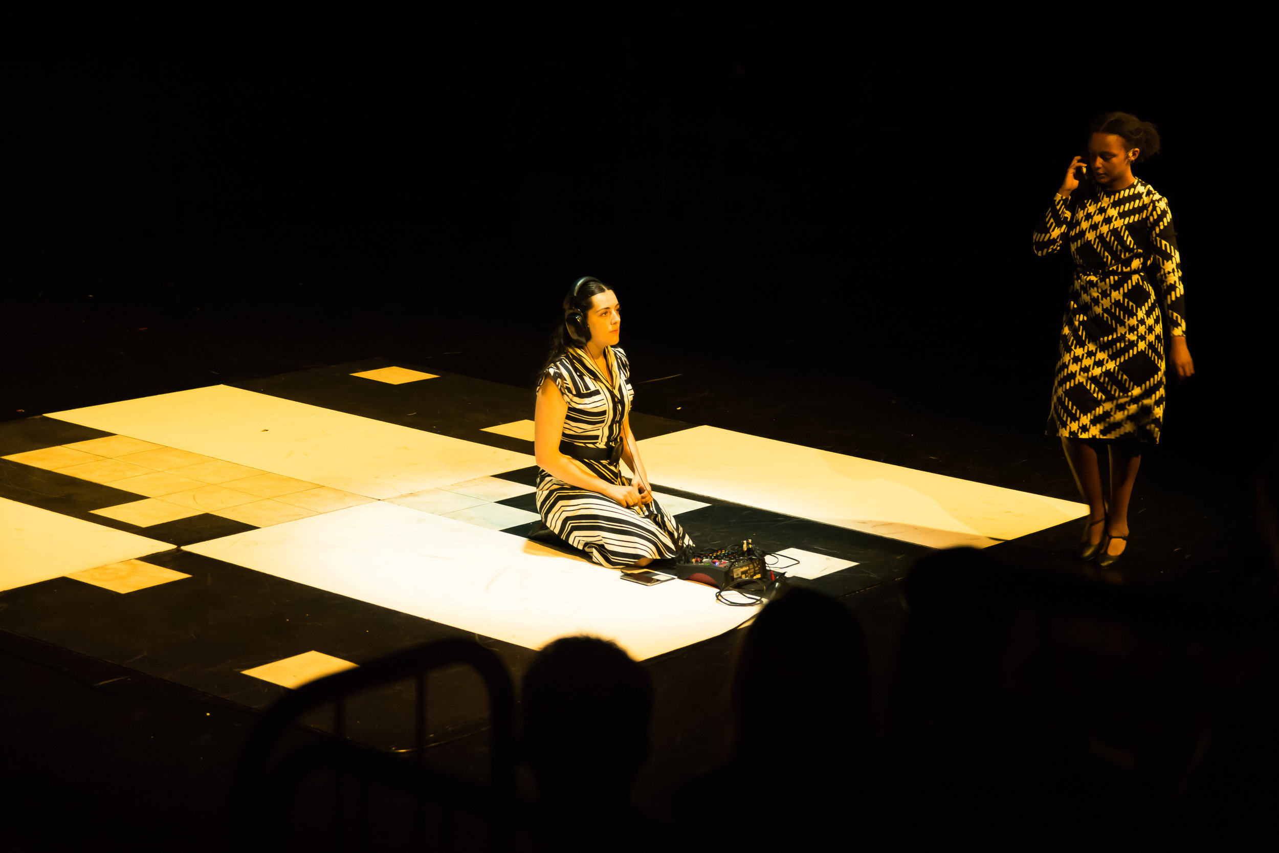 Kala and Tigist on stage during 'Mind'