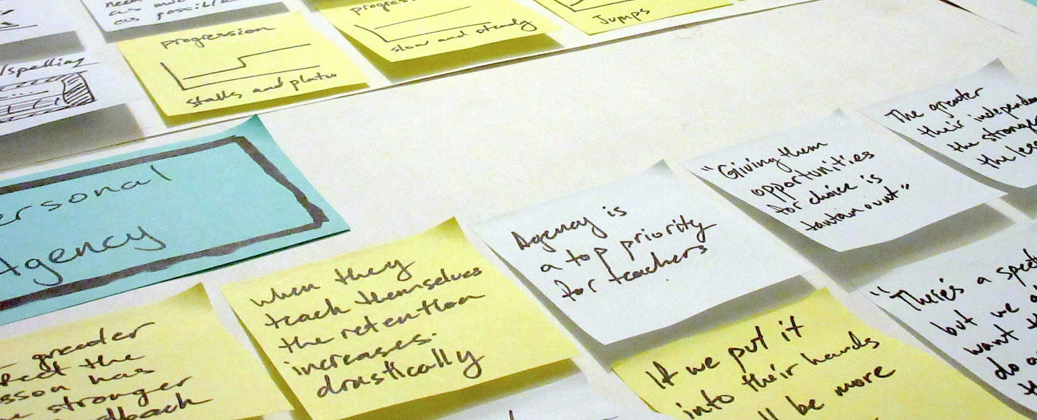 obligatory photo of post-it notes