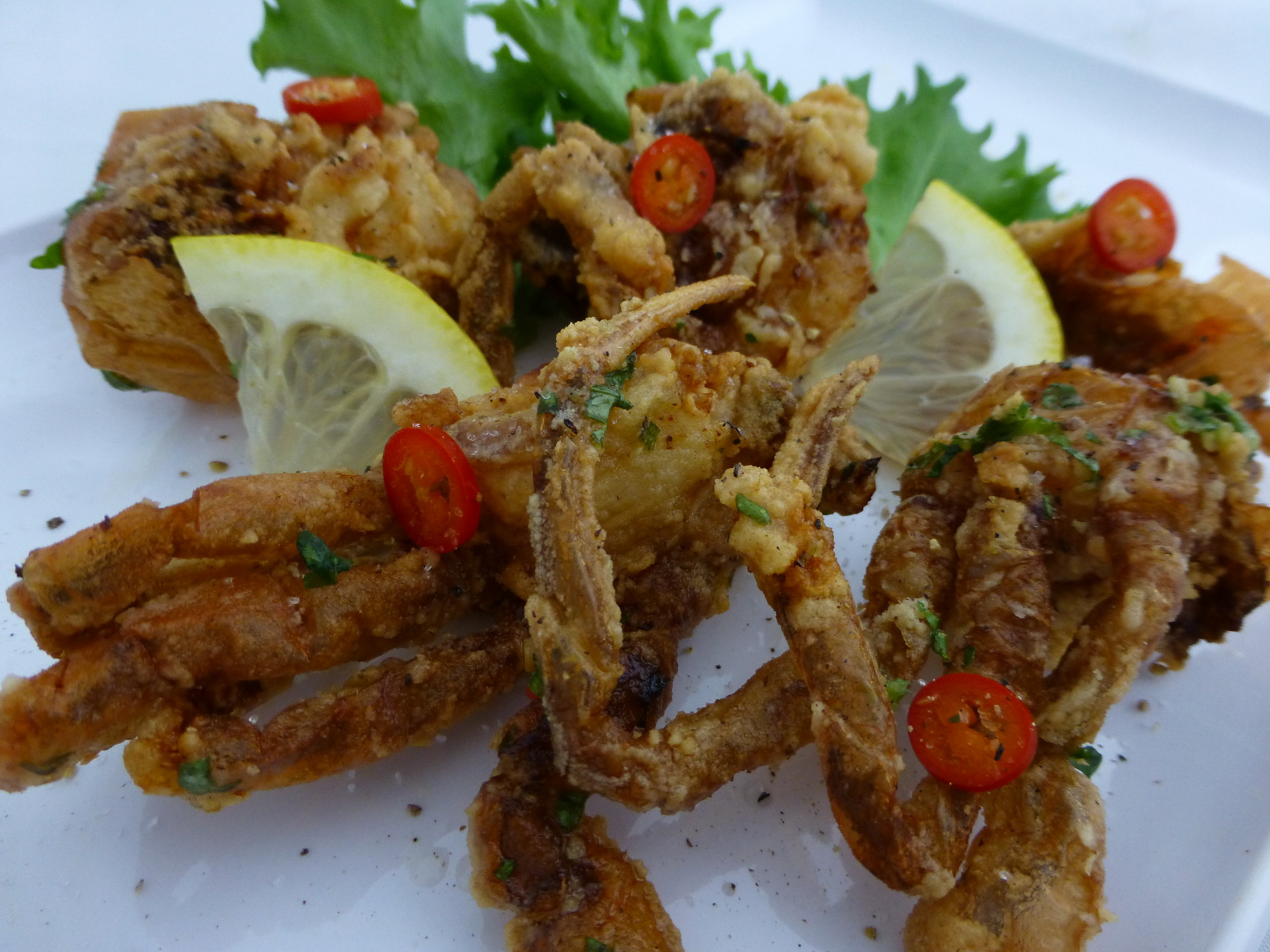 Crispy Soft Shell Crab and Salad