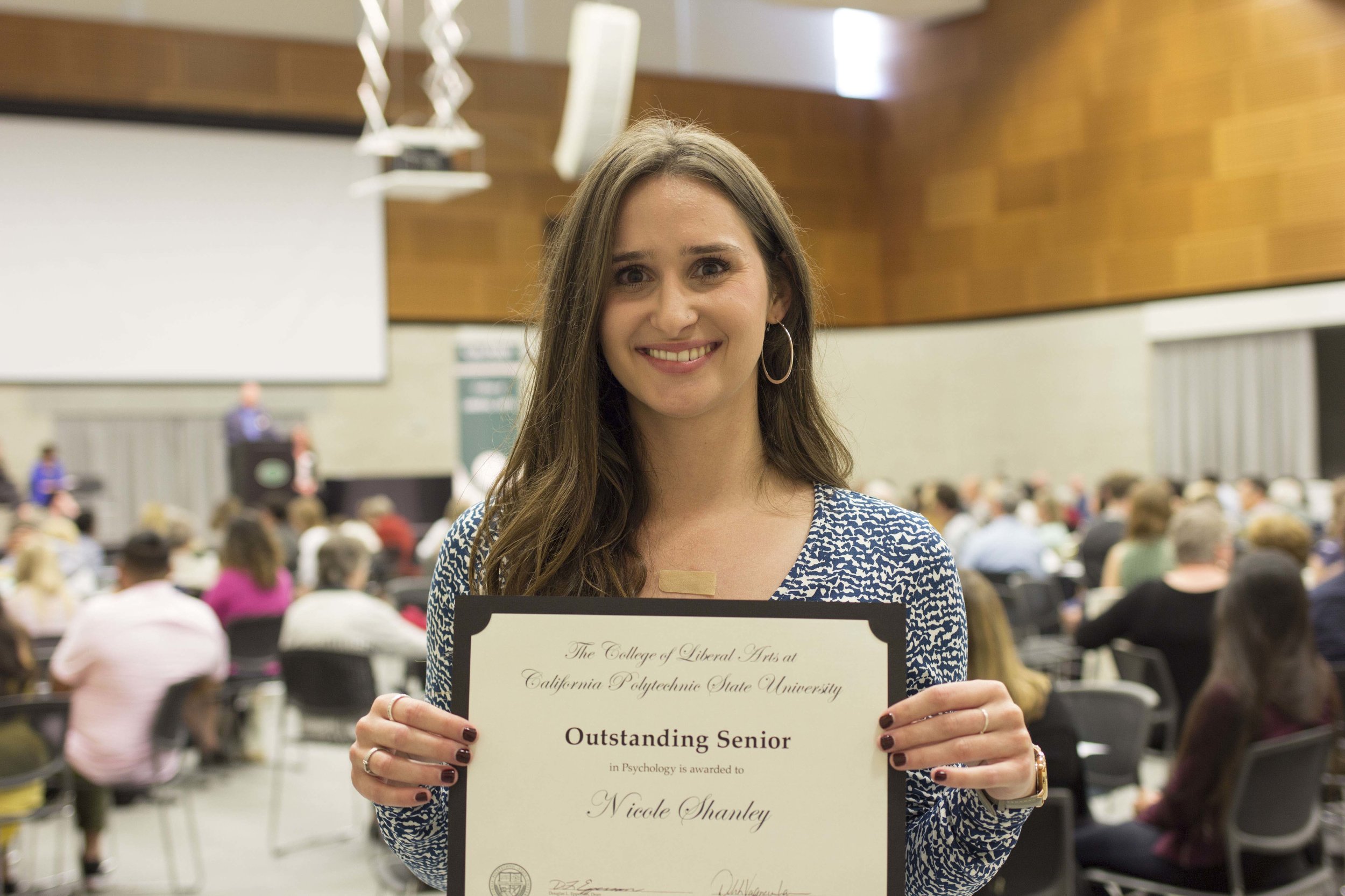 QCARES Alumni, Nicole Shanley, Recognized as Outstanding Senior in Psychology at Graduation 2018