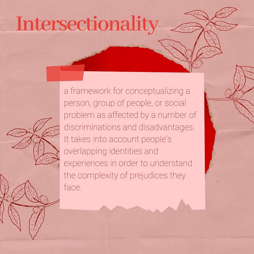 The term Intersectionality was coined by Kimberl&eacute; Crenshaw in 1989 in order to understand the oppression of Black womxn as being influenced by both their identities racial and gender identities. The term has since been used to understand how a