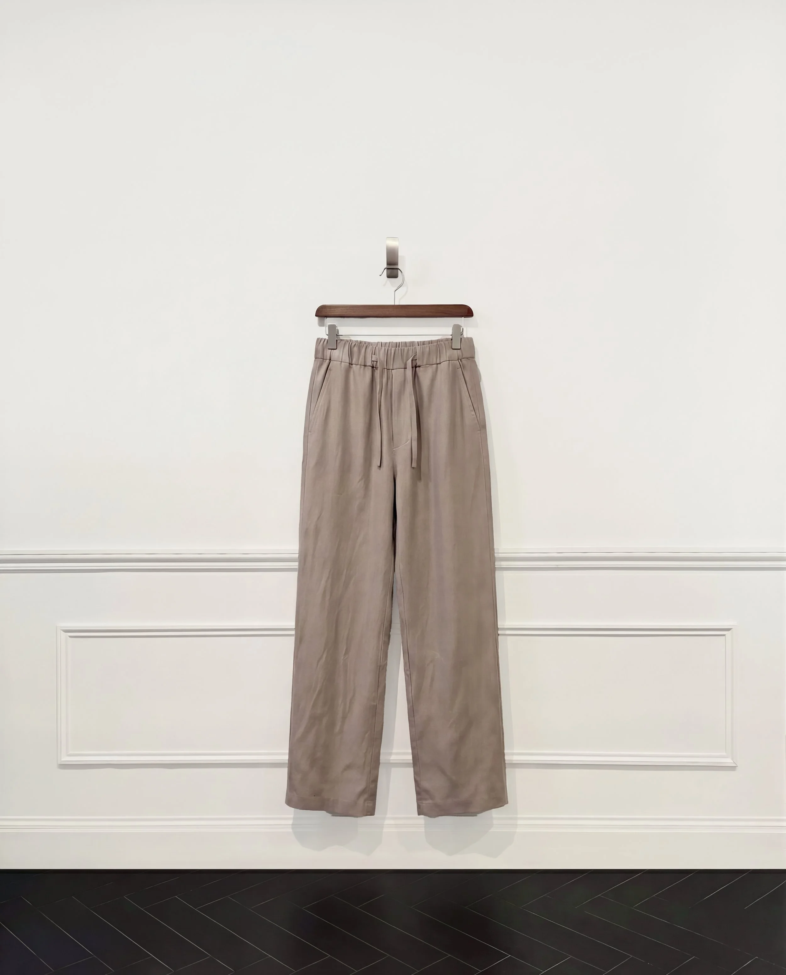 Judo pants en lin taupe