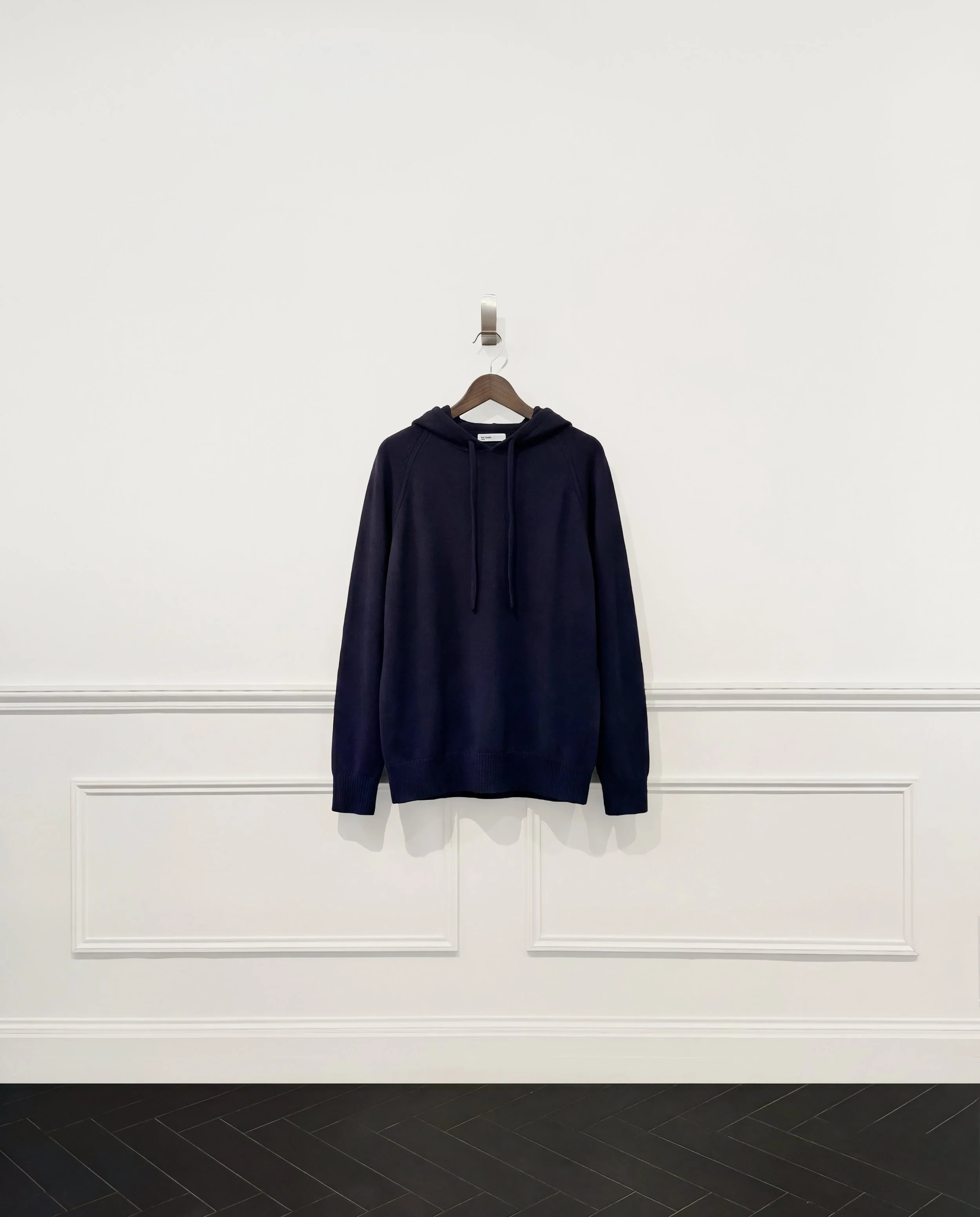 Hoodie en cachemire bleu marine