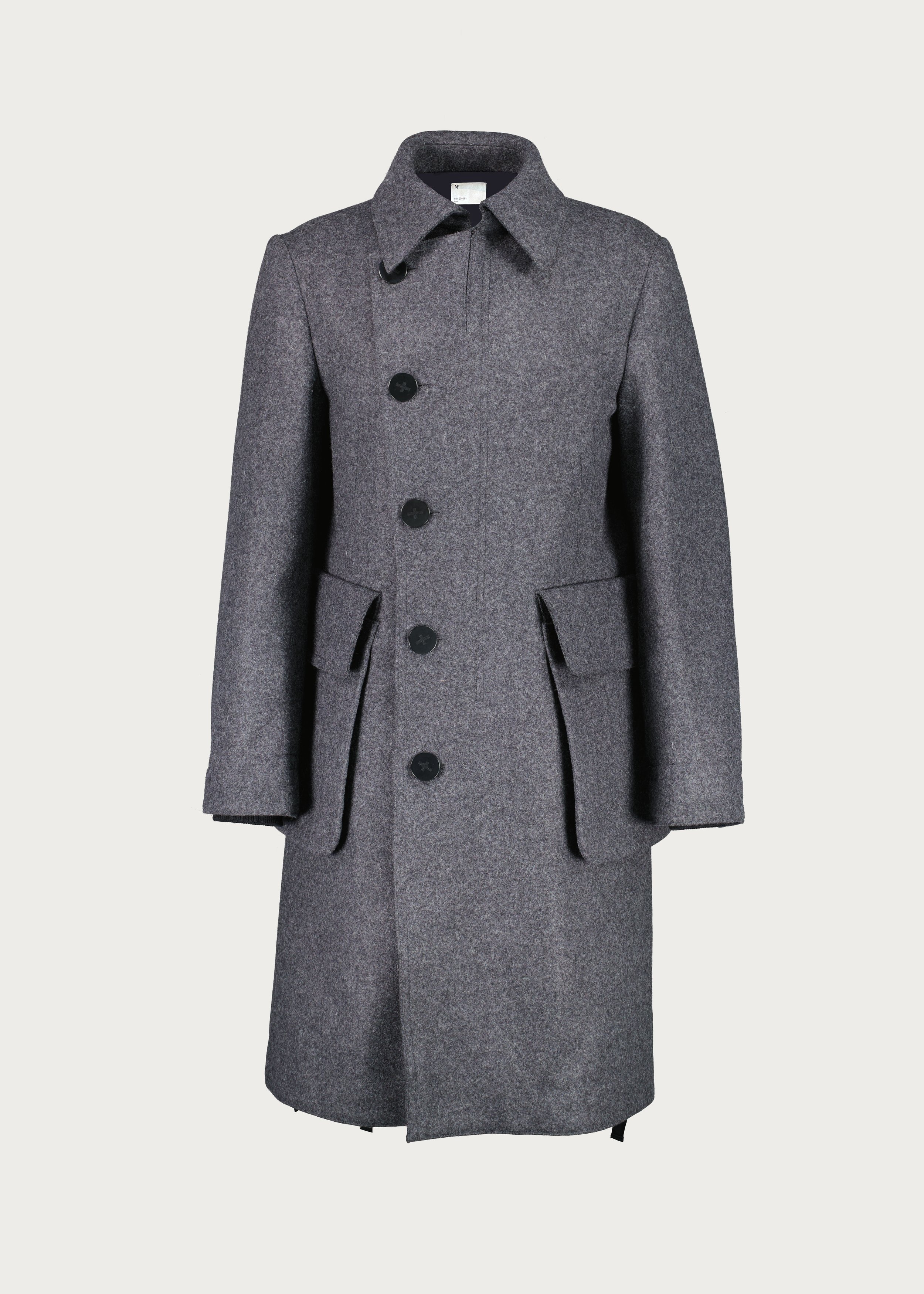 Oversized coat dark grey