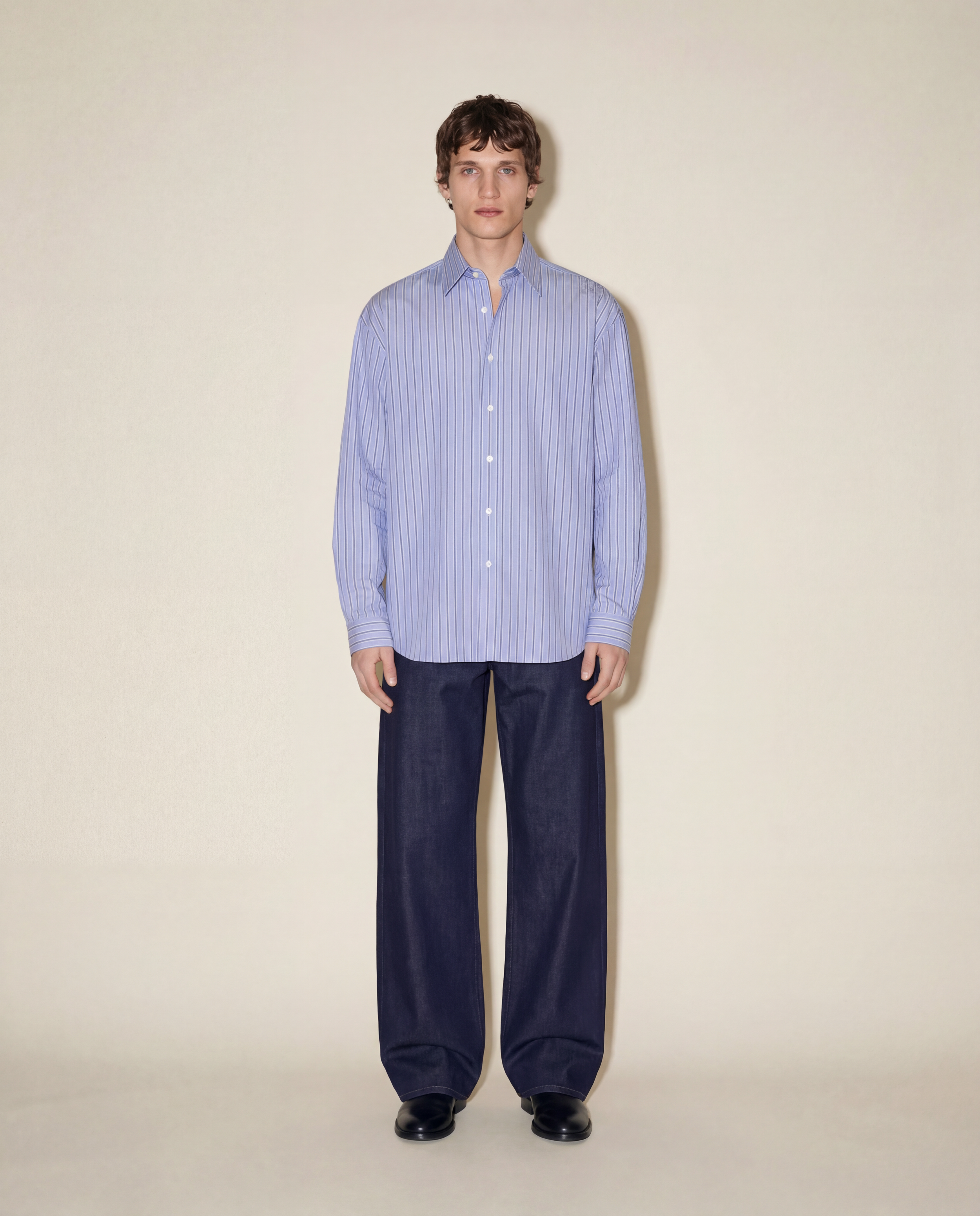 Chemise classique - Rayures bleues