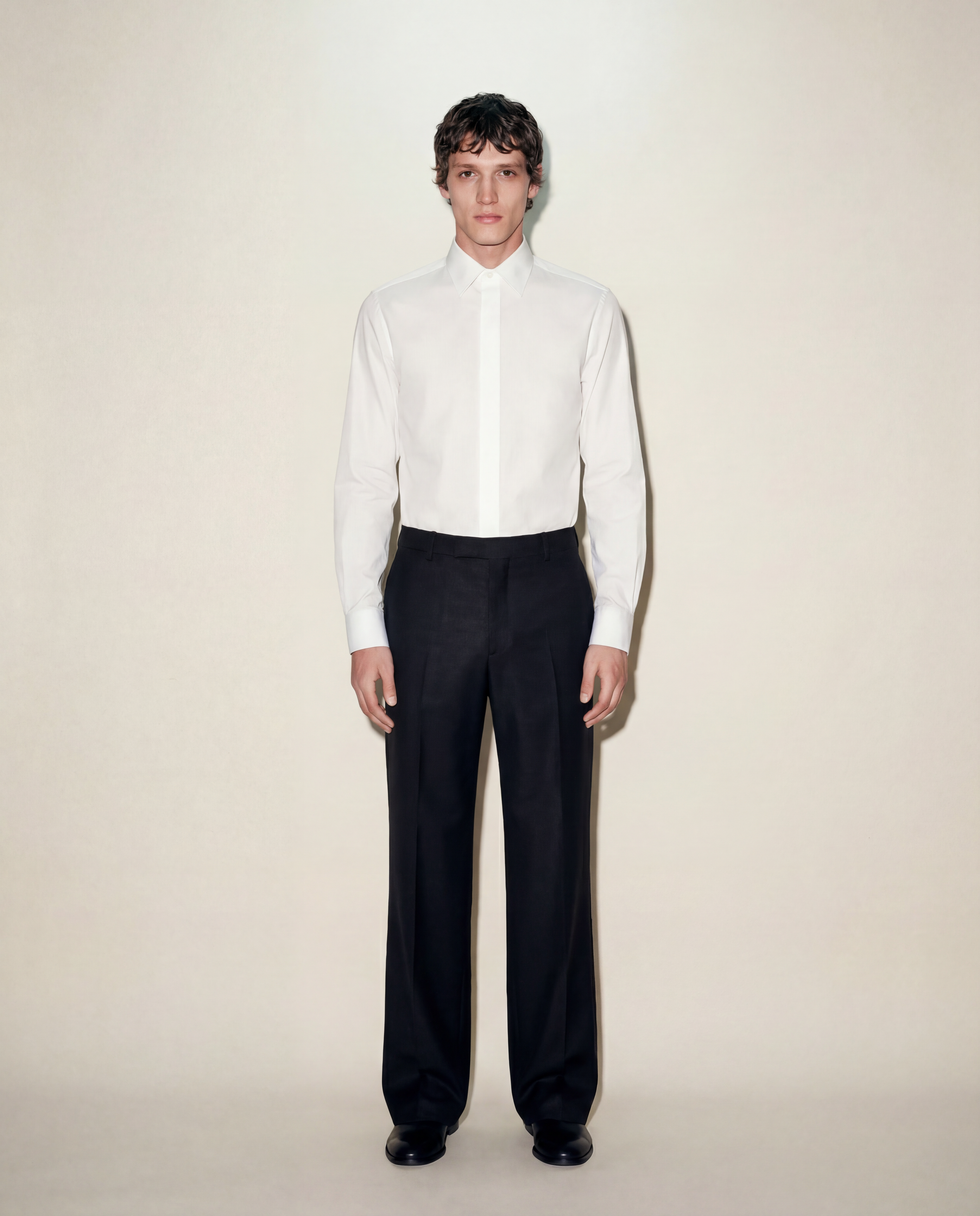 Pantalon en laine noir