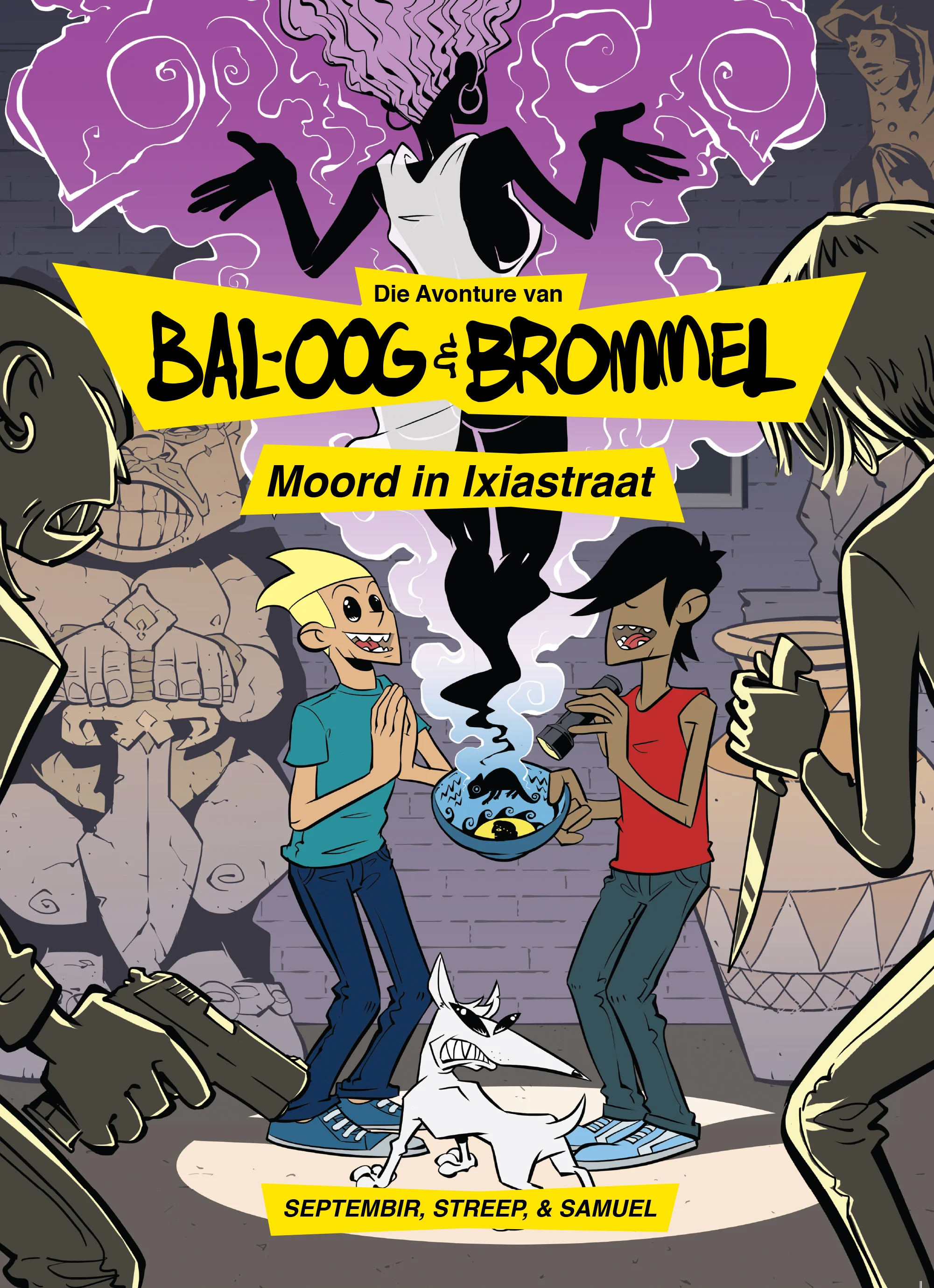 Die eerste Die Avonture van Bal-Oog en Brommel se voorblad.