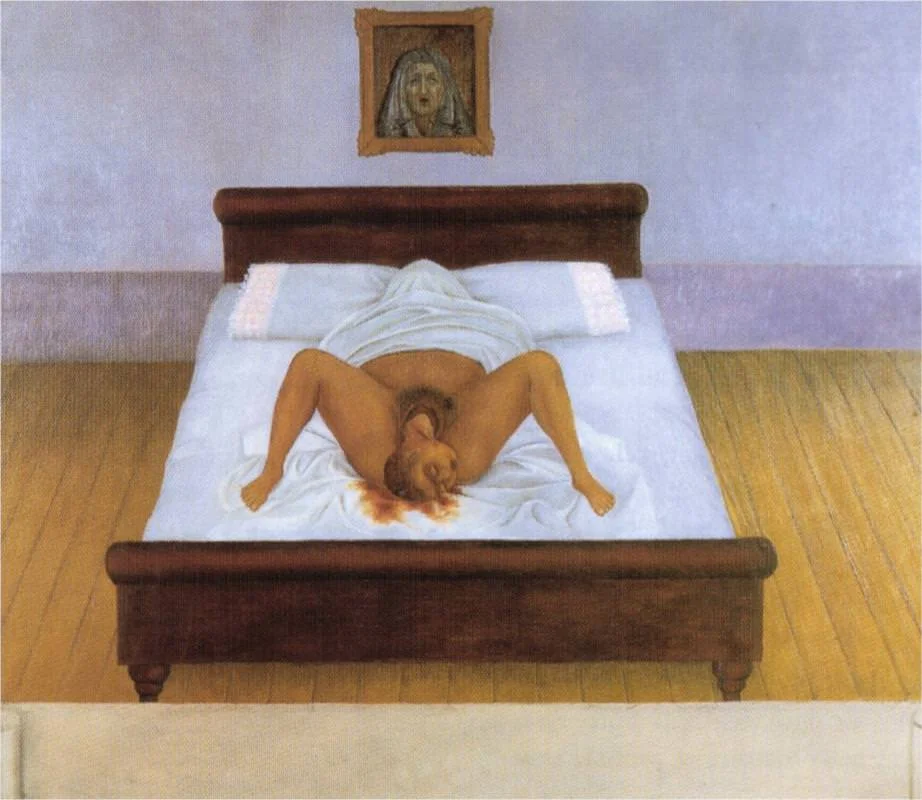 Frida Kahlo, My birth (1932)