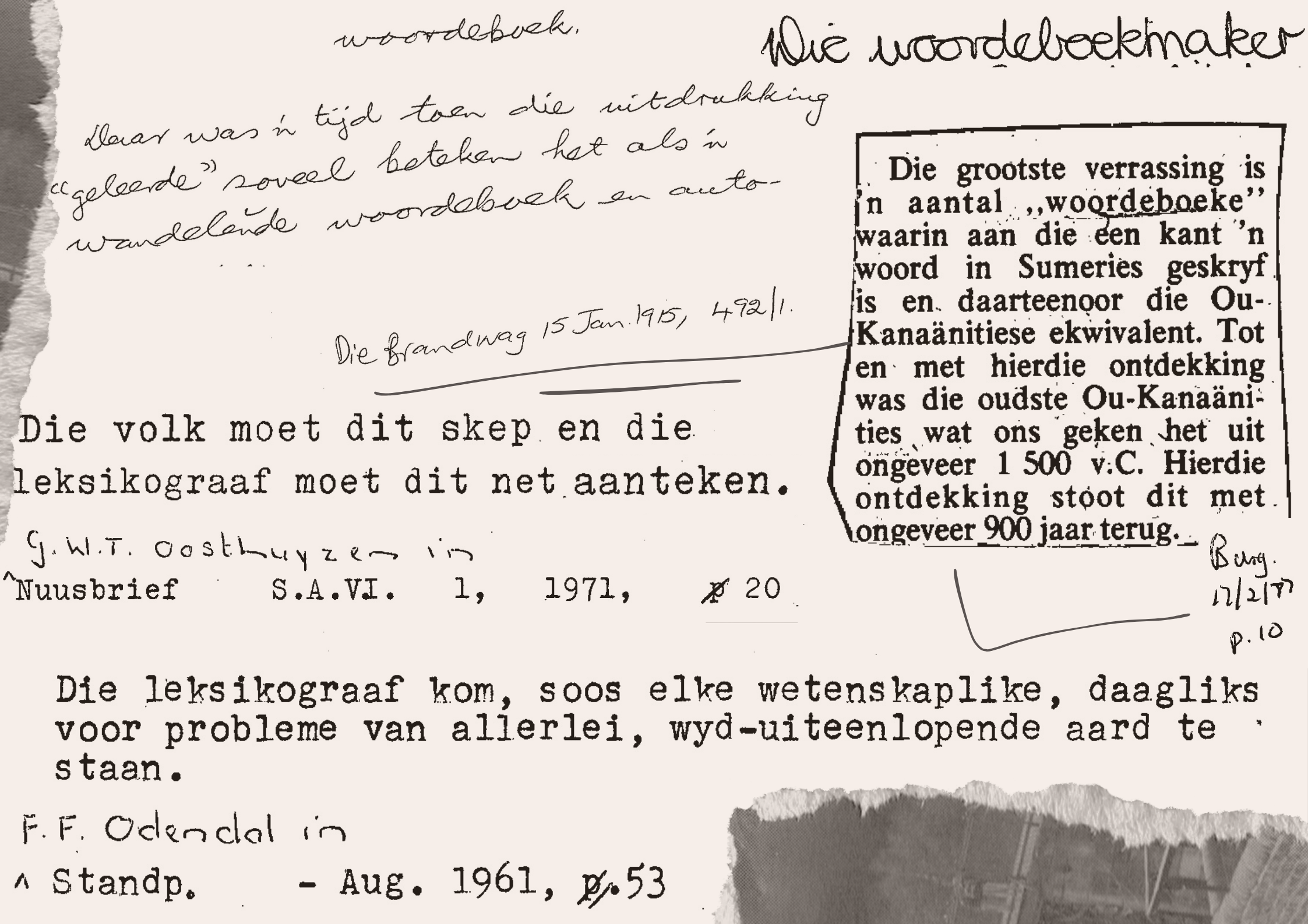 Wadde-WAT is 'n leksikograaf?