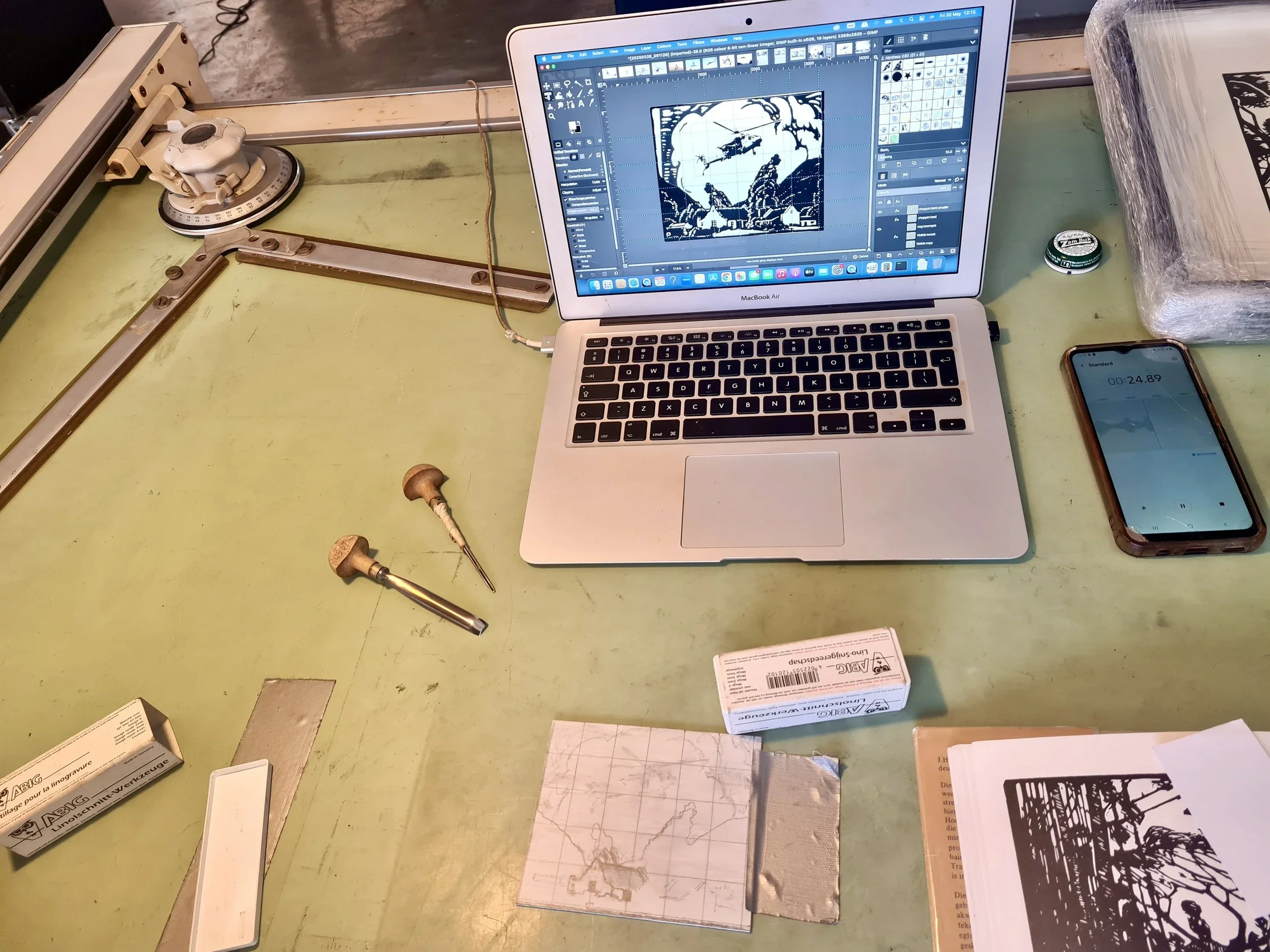 Stap vir stap pre-printmaking prep met Johan Stegmann