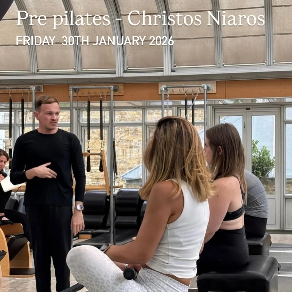 Last few spots left for tomorrow's workshop. With @chrisniaros ✨🤩

Pre Pilates is not simply the &ldquo;before.&rdquo; It is the build toward the whole - the quiet, intelligent work that allows the Method to be embodied with integrity from the start