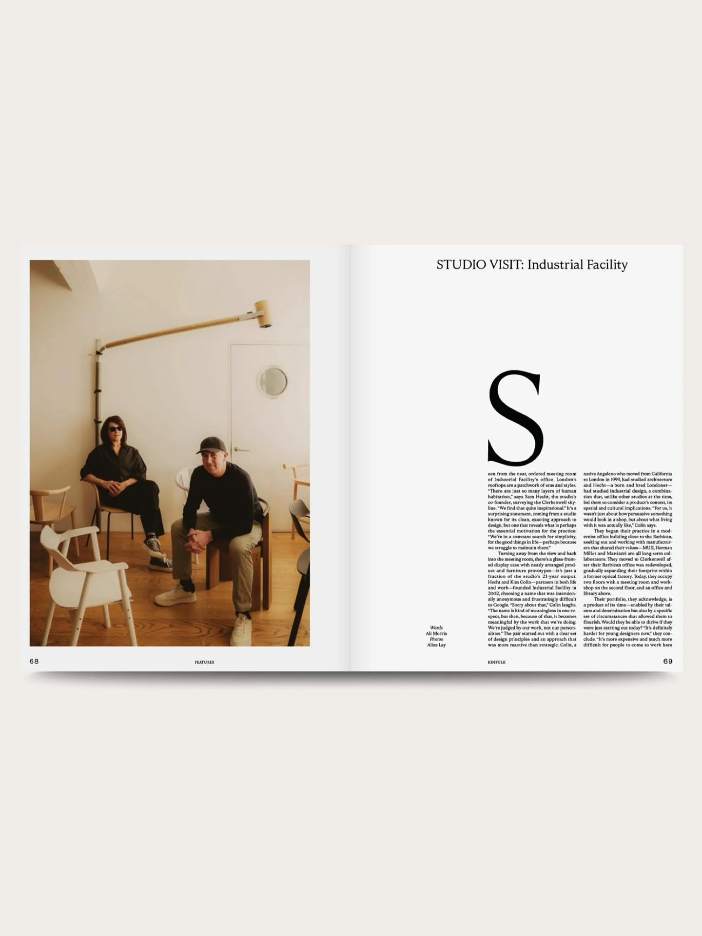 &ldquo;We&rsquo;re in a constant search for simplicity, for the good things in life &ndash; perhaps because we struggle to maintain them,&rdquo; reflects Sam Hecht, one half of @industrialfacility, the London design studio he co-founded with Kim Coli