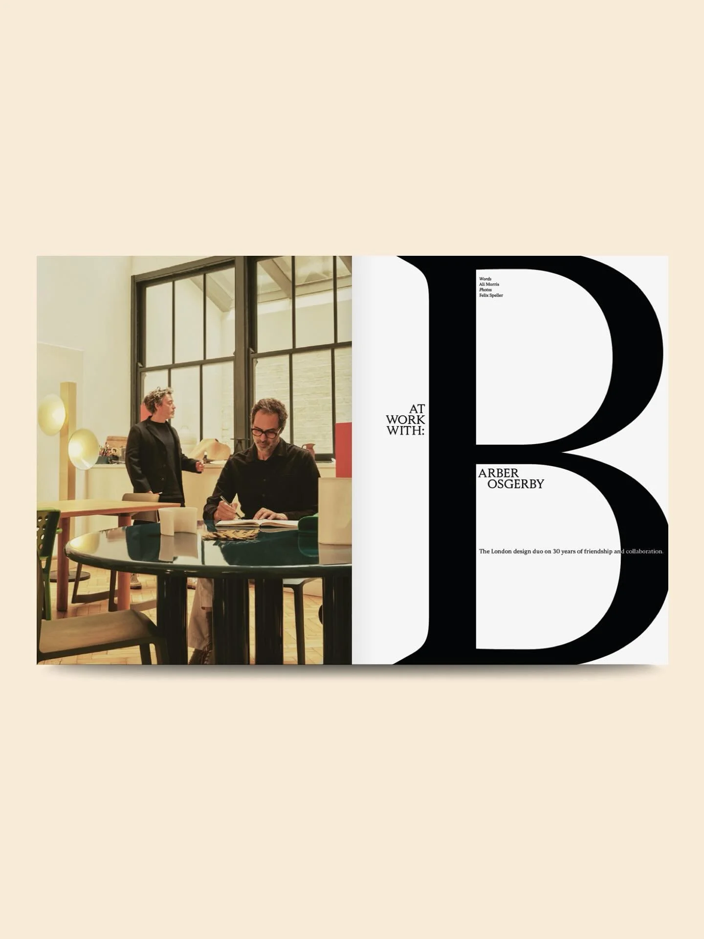 This was fun! For @kinfolk&rsquo;s Friendship issue, I spoke to design legends Edward Barber and Jay Osgerby of @barberosgerby about how two disillusioned architecture undergrads became best mates &mdash; and through a mix of friendship, persistence 