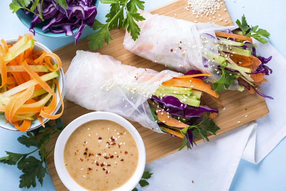 Summer Rolls with Peanut Dipping Sauce