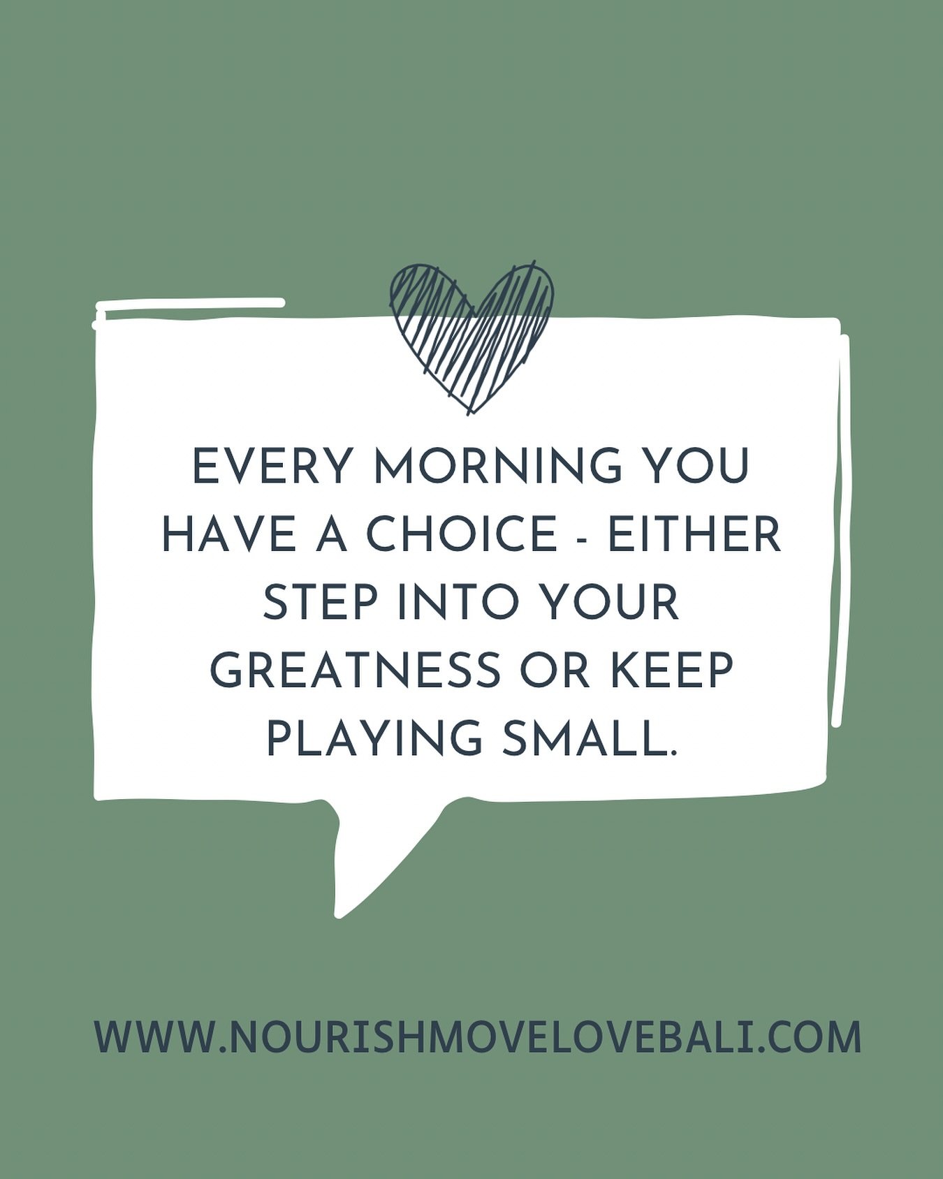 Every morning, you have a choice &mdash; either step into your greatness or keep playing small..
Living your Dharma isn&rsquo;t about more doing.
It&rsquo;s about deciding.
Deciding you&rsquo;re done playing small.
Deciding you&rsquo;re done hiding b