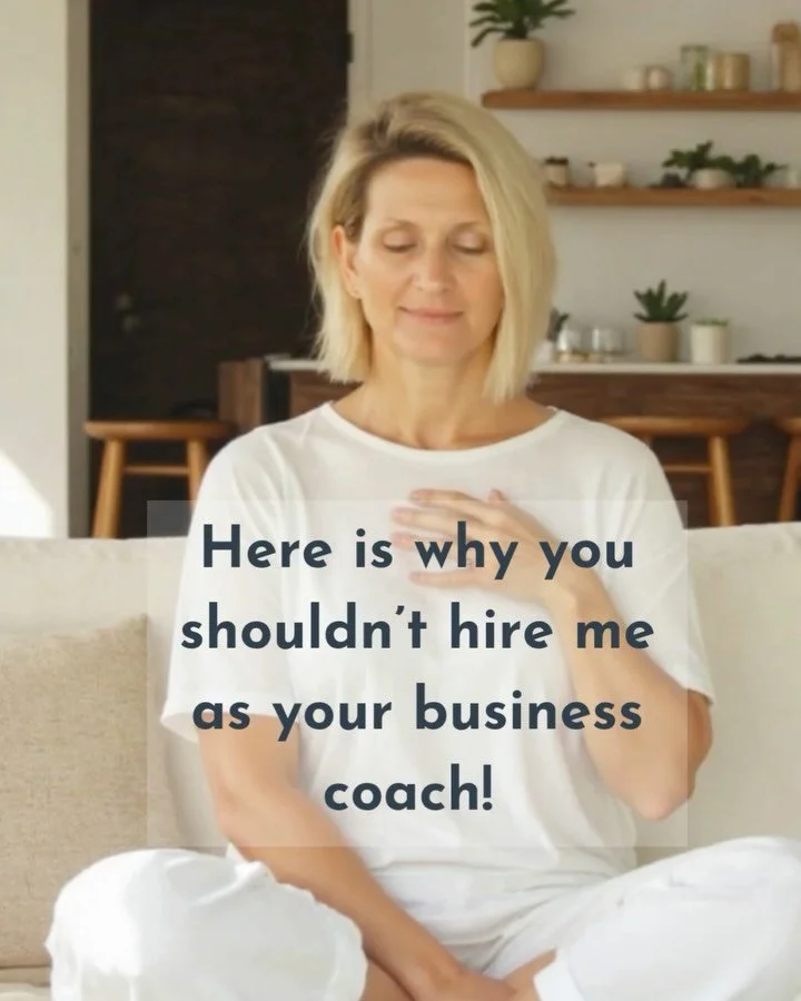 This might surprise you, but…
I’m not the coach who will hand you a copy-paste strategy,
push you to follow every trend,
or tell you there’s only one “right” way to build your business.
Because you’re not here to