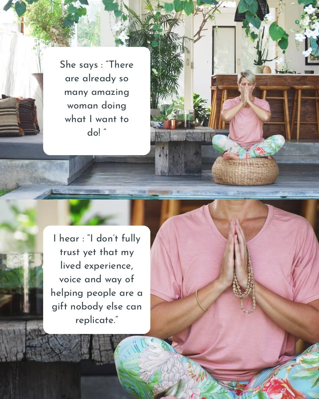 I&rsquo;ve said every single one of these things to myself.

Usually right before I was about to do the exact thing that scared the shit out of me. 😂

And for years, I have listened to those voices in my head. 

The overthinking. The self-doubt. The