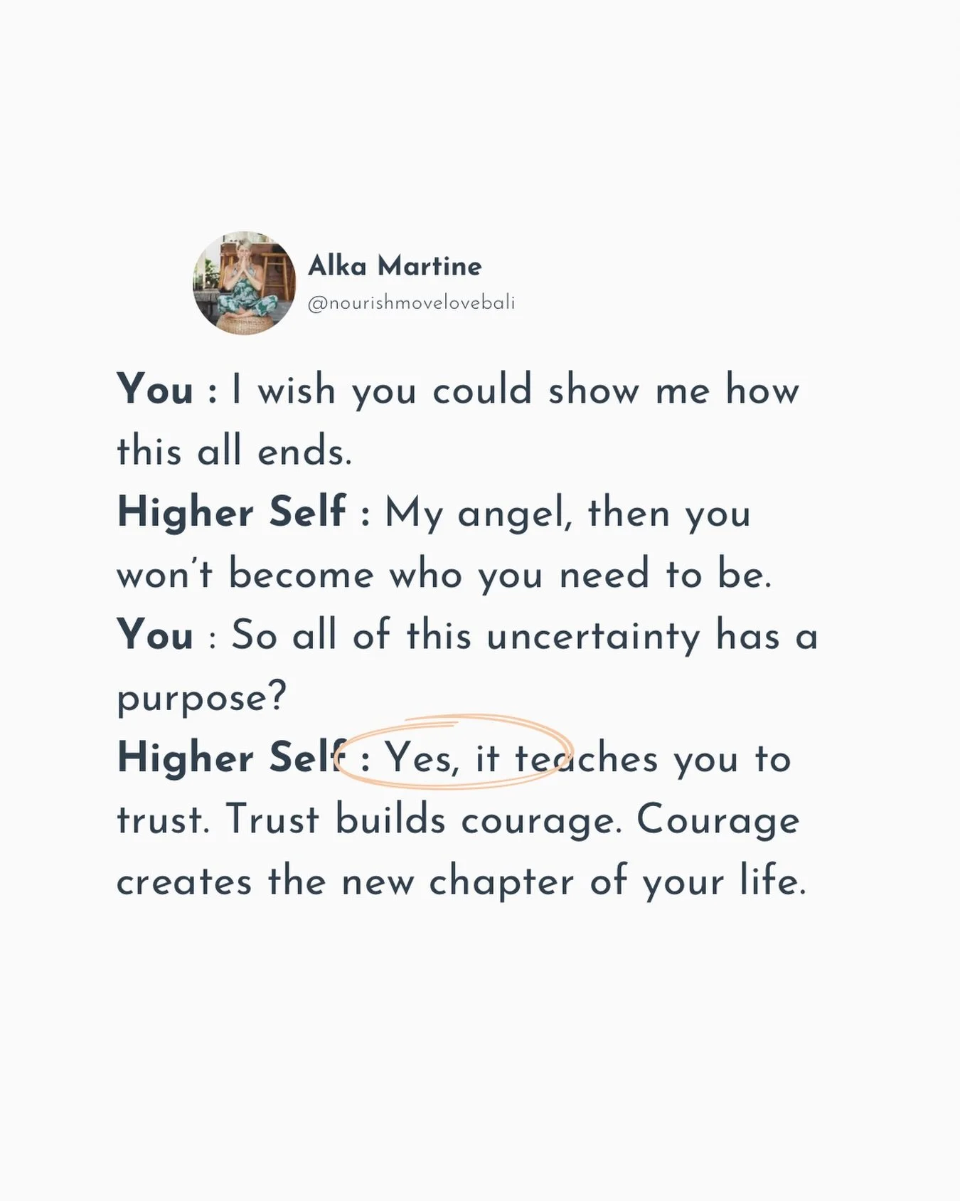 We want the certainty BEFORE we take the leap.

We want to know the business will work before we start it.

That leaving the job won&rsquo;t be a mistake.

That the money will come.

That we&rsquo;ll be good at it.

That the dream we can&rsquo;t stop