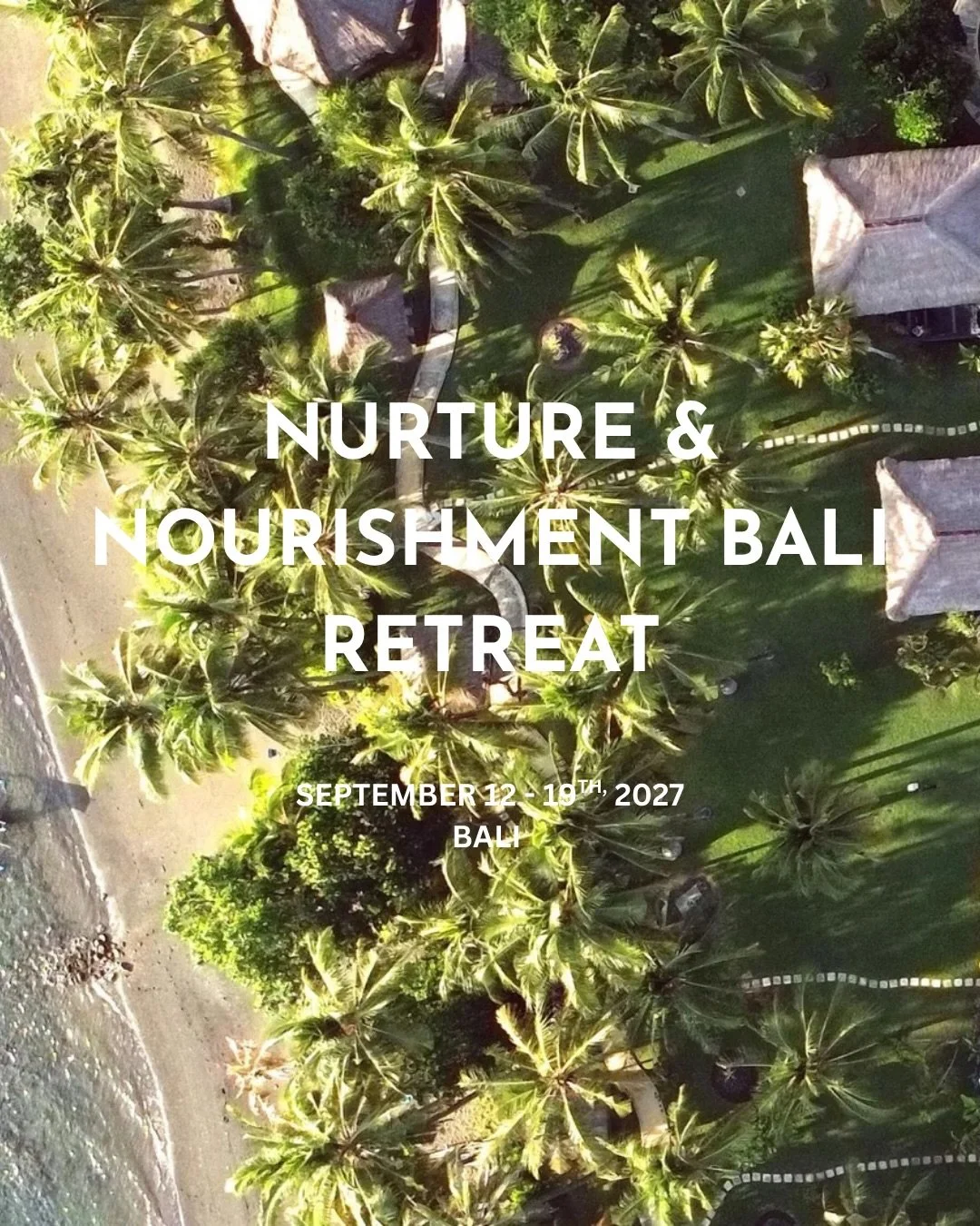 ✨ THE BALI RETREAT IS BACK FOR 2027 ✨

Eight days to step away from your normal life and into something that feels completely different.

To wake up in Bali with nowhere you need to rush to.

To move your body. Eat beautiful food. Swim in the ocean. 