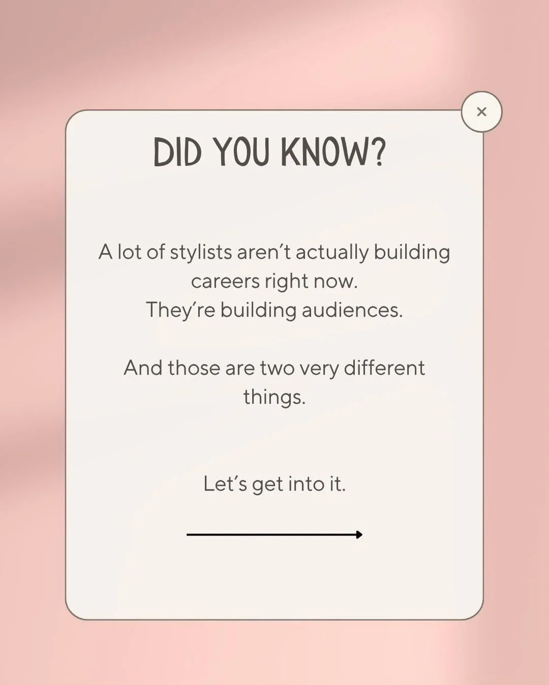 A lot of stylists look successful online.
Until you sit in their chair.
This Hair Smarter episode is about the difference between building attention&hellip; and building actual trust, skill, and retention.  Go listen. This one might sting a little. #