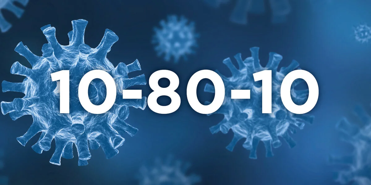 Pandemic and the 10-80-10 principle