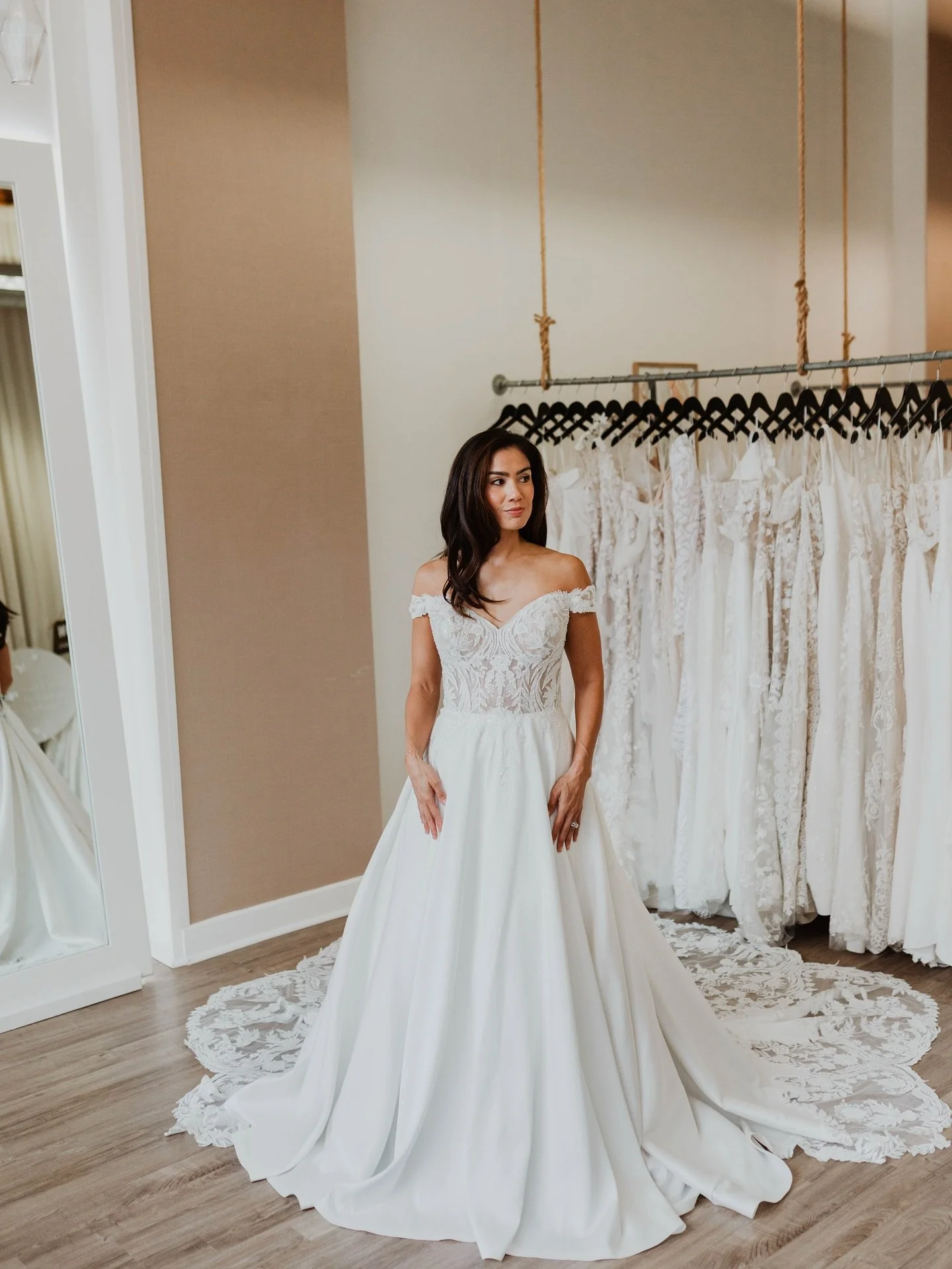 Shop select Eddy K gowns for a limited time! Once they&rsquo;re gone, we can&rsquo;t promise they&rsquo;re coming back! ✨💕 // 📷 :: @alyssabarletter