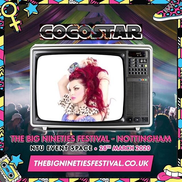 #nottingham Who&rsquo;s ready for @c0c0star @ultrabeat_official and @dariogofficial 😍🤩 🏫 - @nottinghamtrentuni 📅 - Saturday 28th March 2020 ⏰ - 7pm - Midnight

#thebigninetiesfestival #nottingham #nottinghamshire #nottinghamuniversity #90s #90sst