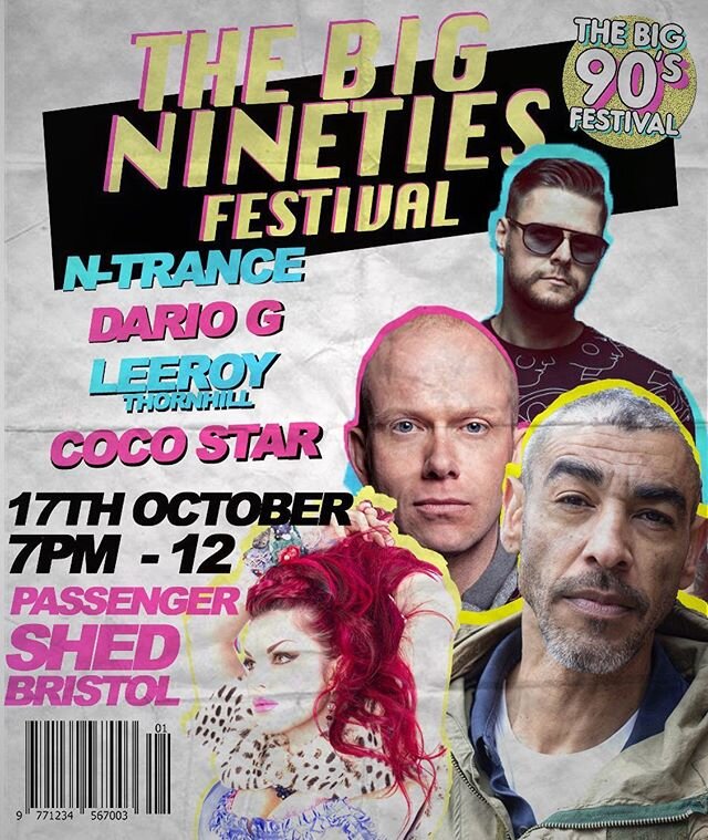 Check out the 90s Line Up for #Bristol &mdash;&mdash;&mdash;&mdash;&mdash;&mdash;&mdash;&mdash;&mdash;&mdash;&mdash;&mdash;
@officialpassengershed &mdash;&mdash;&mdash;&mdash;&mdash;&mdash;&mdash;&mdash;&mdash;&mdash;&mdash;&mdash;
&bull; @dariogoffi