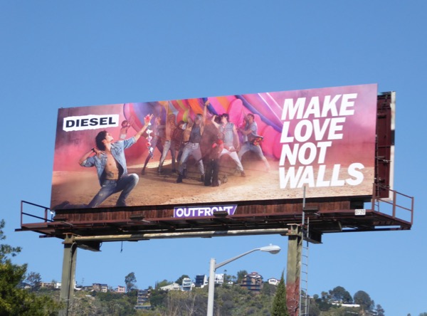 Diesel Make love not walls billboard.jpg