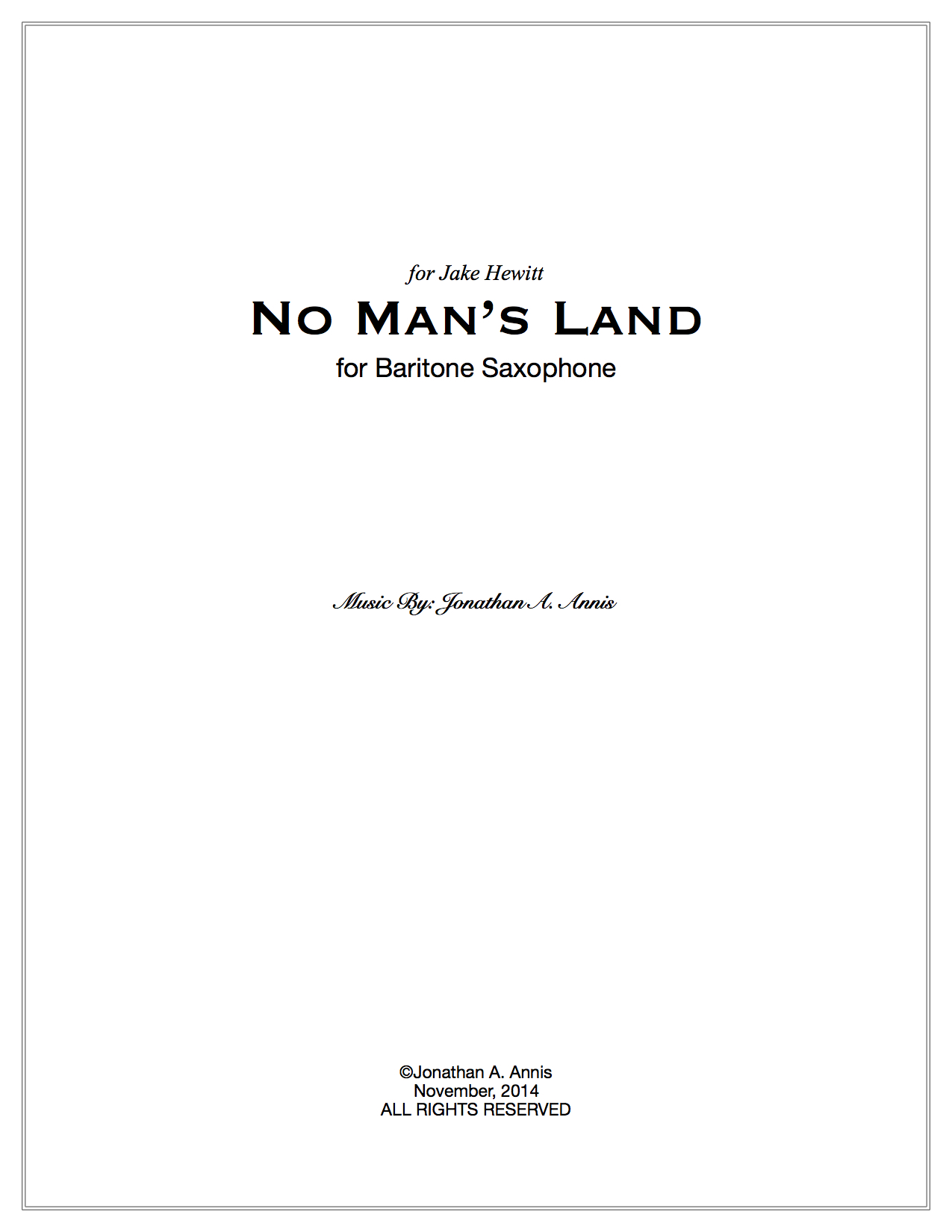 No Man's Land