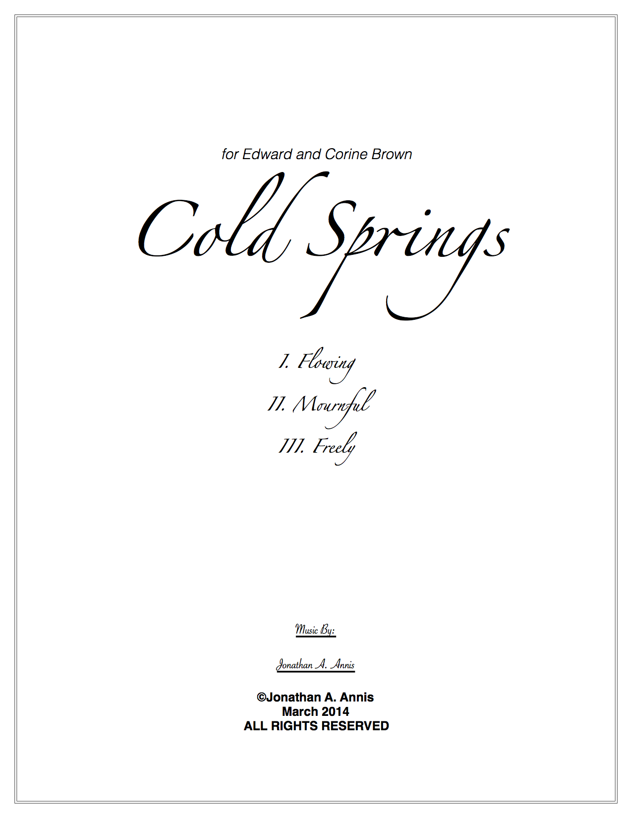 Cold Springs