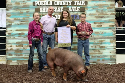 Reserve Grand Champion Market Swine Buyer: Pueblo Toyota/Pueblo Dodge Chrysler Jeep Ram Price: $3,750.00 Seller: Zoey Stupnik