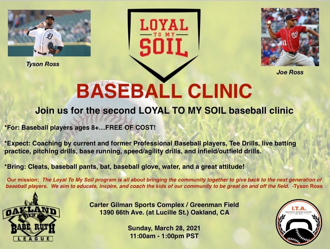 Join us for the second Loyal To My Soil Clinic!!!
Greenman Field 
1390 66th Ave. Oakland CA
March 28th
11am-1pm