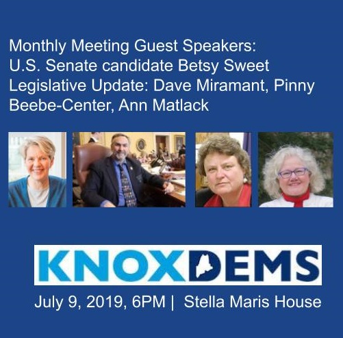 Knox County Democratic Committee Monthly Meeting - July 2019