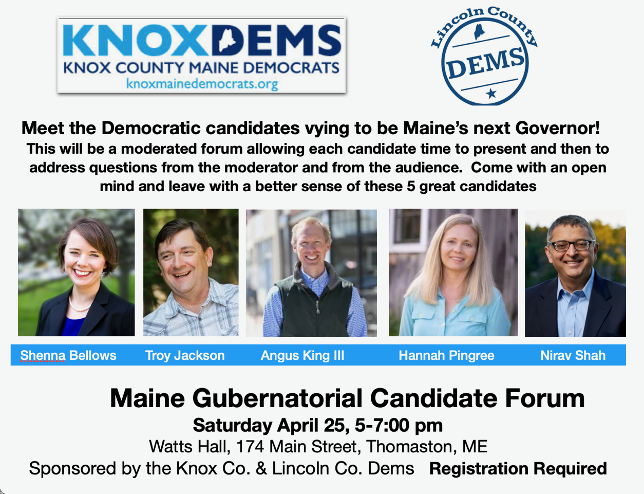 Gubernatorial Candidate Forum