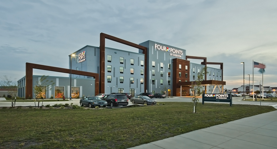 Four Points By Sheraton Exterior Hotel Design - Fargo-Moorhead Architect