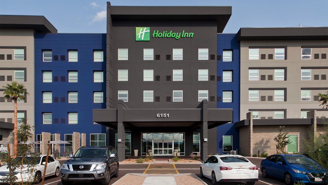 Holiday Inn Hotel Entrance in Glendale, AZ - Hospitality Architect