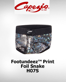 Capezio FootUndeez™ Foil Snake