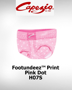 Capezio FootUndeez™ Pink Dot