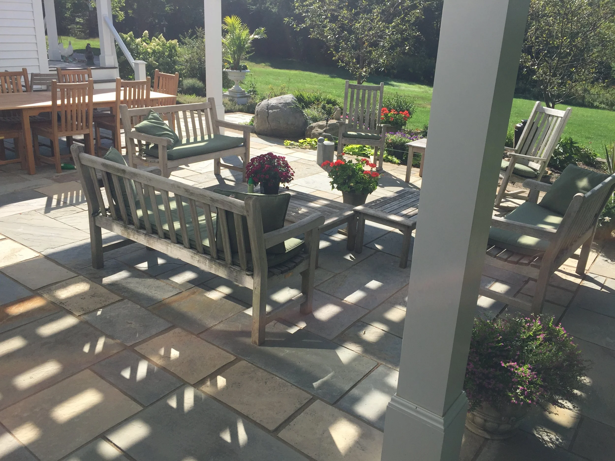 Paver patio with outdoor kitchen in Richfield Township, OH