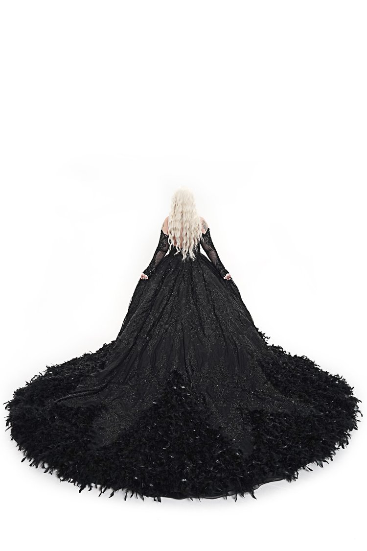 Jupe Noire Lilith Style Déstructuré - Taille 40/42, Neuf Sans étiquette, Inspirée Rundholz/Speer