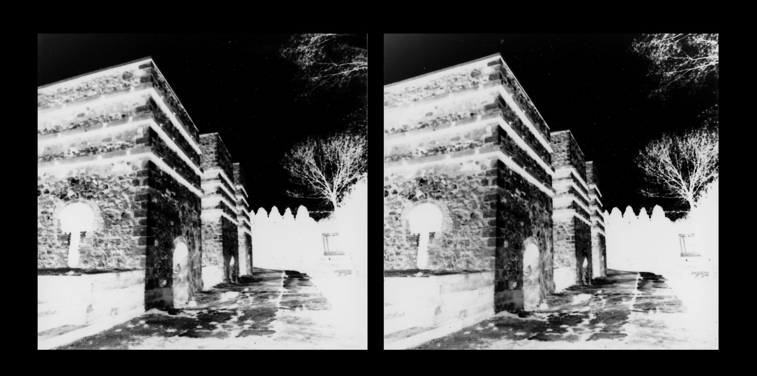 Stereo pinhole photograph, 1997.