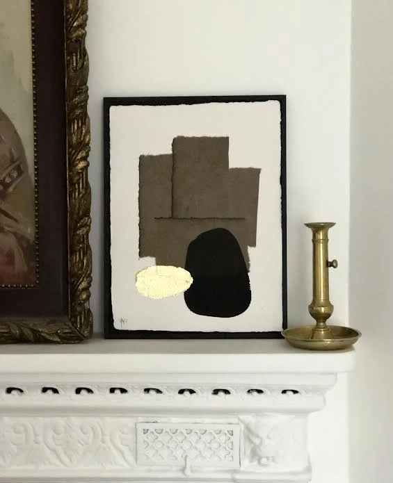 COLLAGE PAPIER & ENCRE 30x40