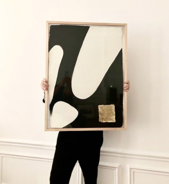 ENCRE DE CHINE & OR 60x80