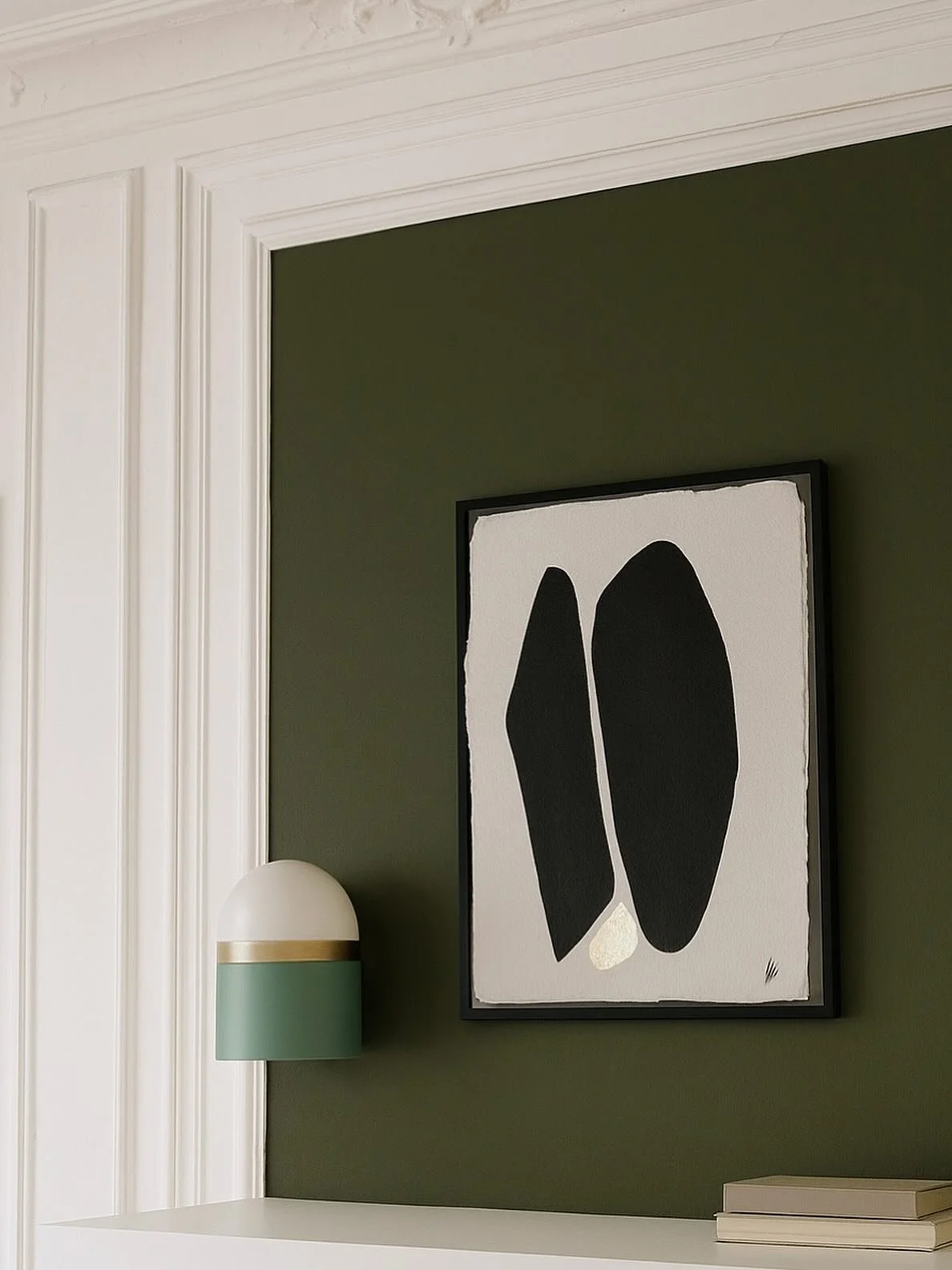 Encre de Chine et feuille d&rsquo;or sur papier fait main en chanvre. 30x40 #encre #art #tableau #feuilledor #decorationdinterieur #artmural