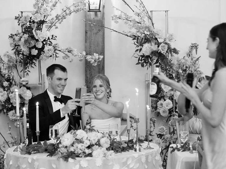 January beginnings, 2026 celebrations ahead 🥂 so excited for the weddings that this new year will bring!

Venue: @barnofchapelhill 
Planning team: @harmonyweddingsnc @emma.harmonyweddings 
Rentals: @curatedeventsraleigh 
Lighting: @getliteventlighti