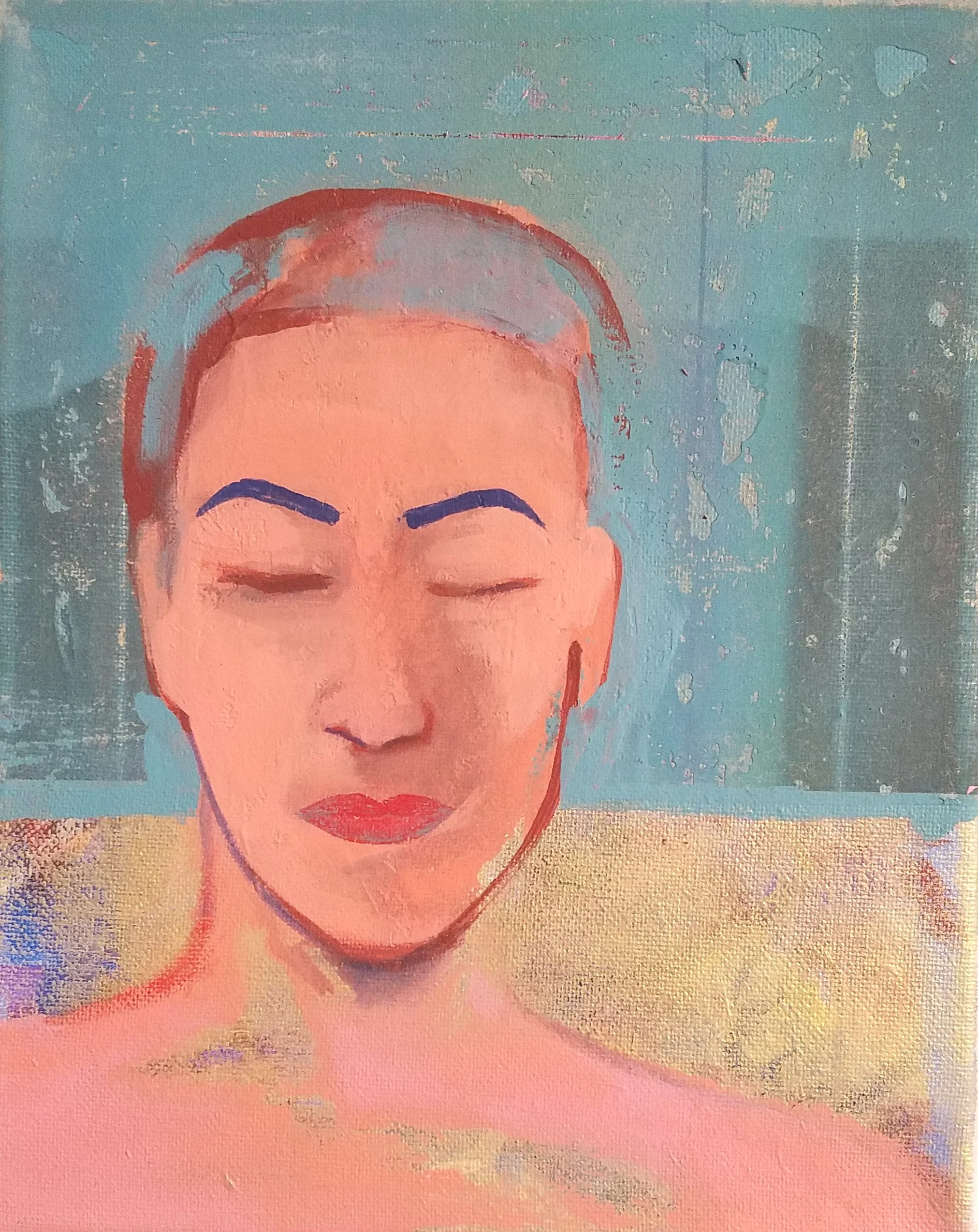 Blue Eyebrows, by Jim Abuan