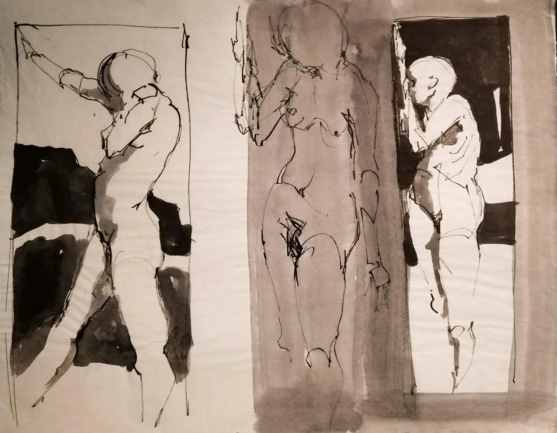 Group Nude Painting by Juan Rodriguez