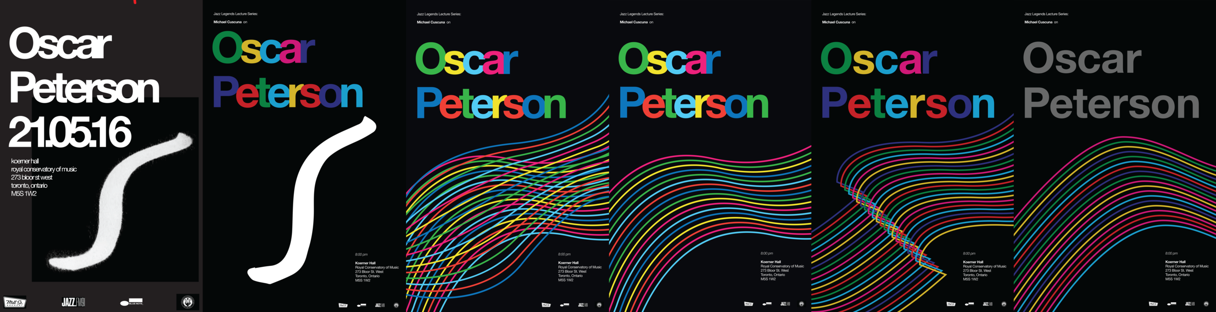 The evolution of the poster from its first digital mockup